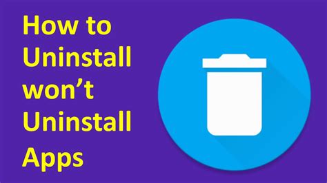 How To Uninstall Apps That Won’t Uninstall in .